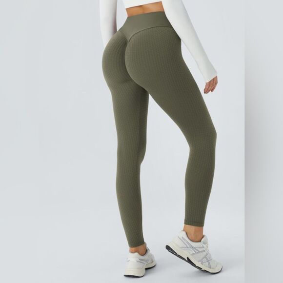 Halara Seamless Flow High Waisted Jacquard Butt Lifting Leggings, S NWT - Picture 5 of 12